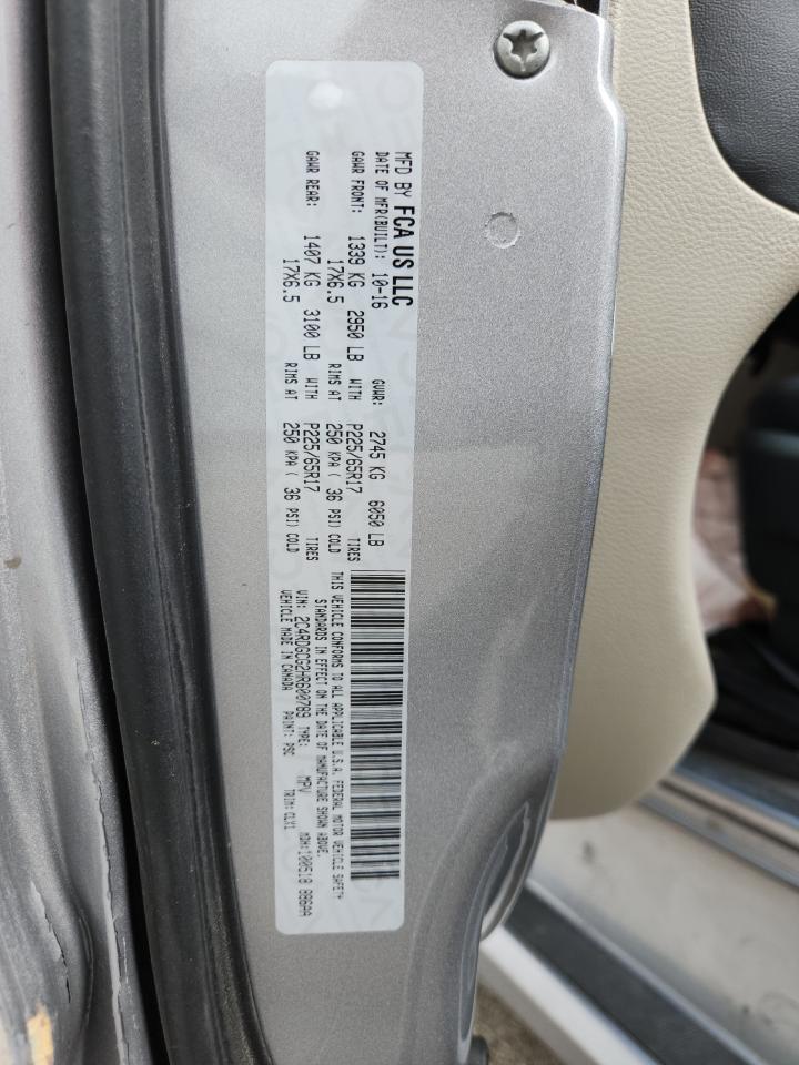 2017 Dodge Grand Caravan Sxt VIN: 2C4RDGCG2HR600789 Lot: 70006815