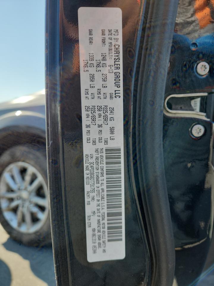 2013 Dodge Journey Sxt VIN: 3C4PDDBG6DT731755 Lot: 68706215