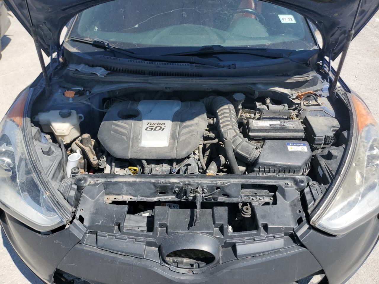 2016 Hyundai Veloster Turbo VIN: KMHTC6AE9GU296376 Lot: 69872225