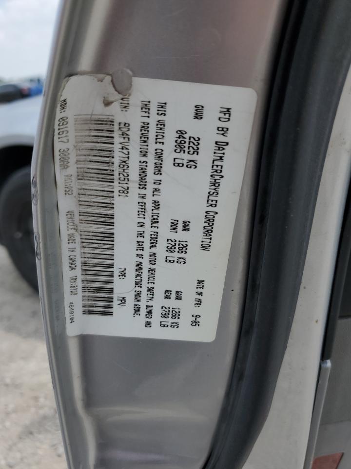 2006 Dodge Magnum Se VIN: 2D4FV47TX6H251781 Lot: 67034205