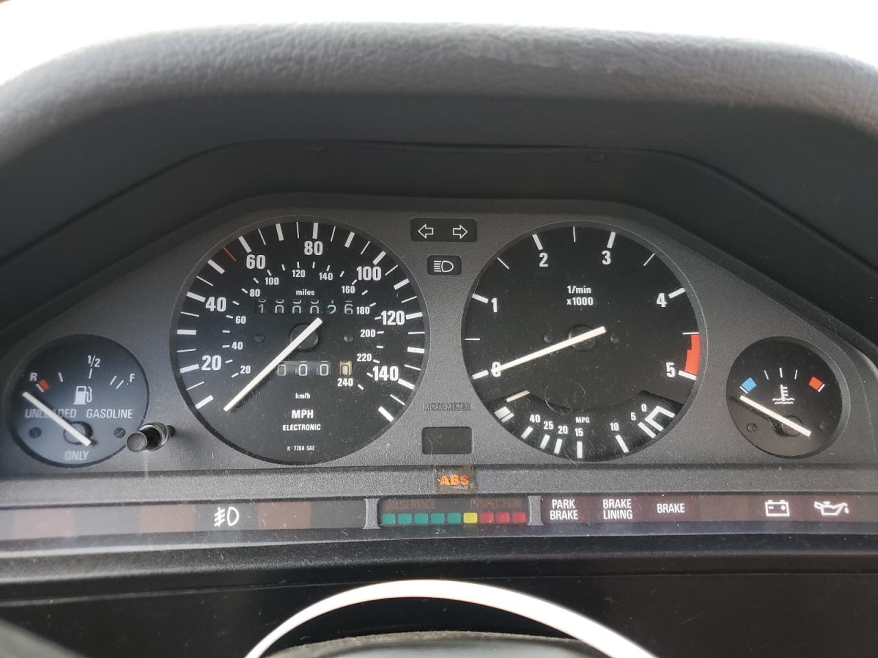 1986 BMW 325 E VIN: WBAAB5400G9633493 Lot: 69606935