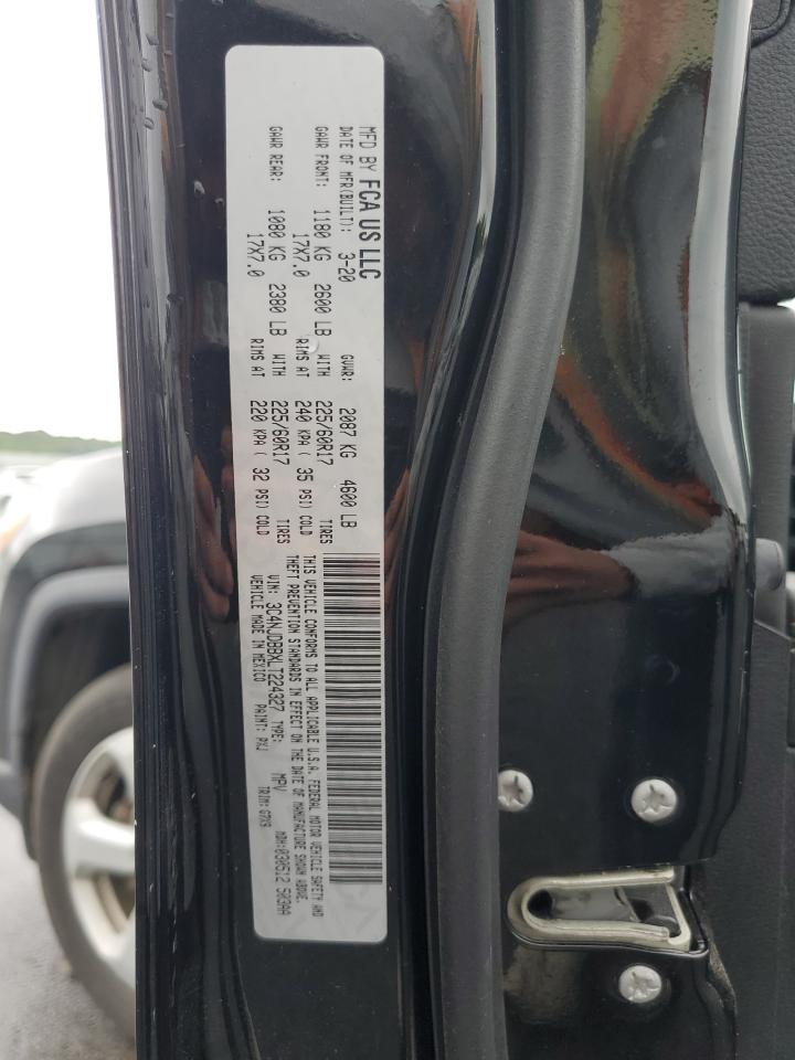 2020 Jeep Compass Latitude VIN: 3C4NJDBBXLT224327 Lot: 66602895