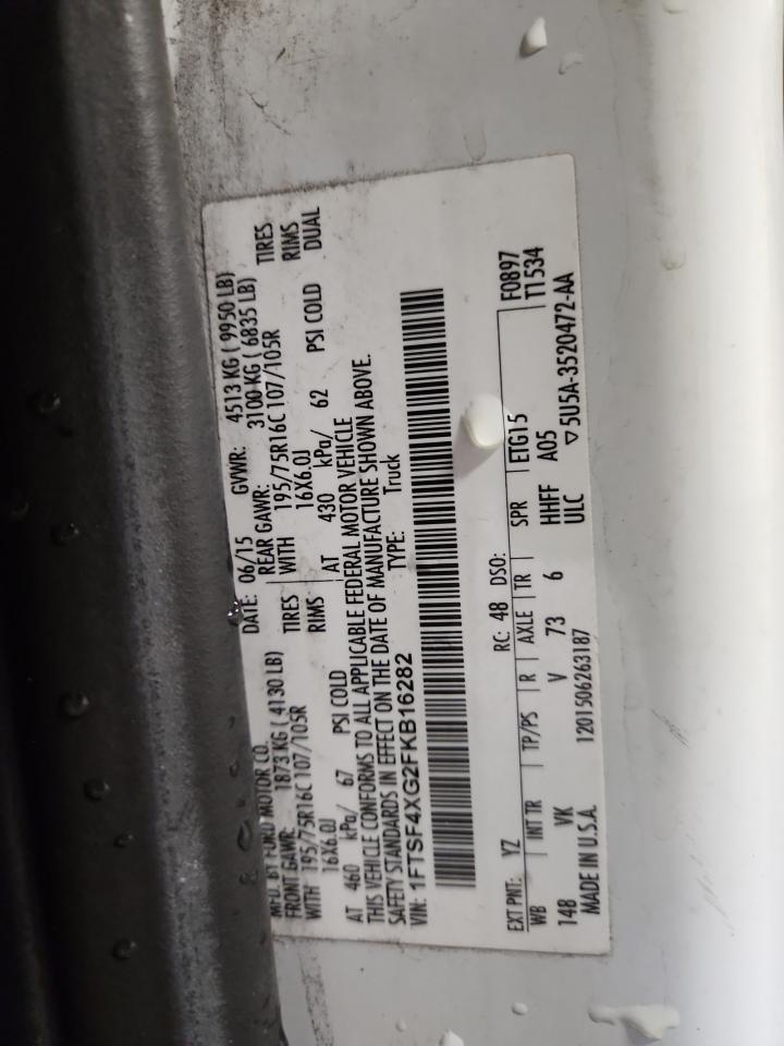 2015 Ford Transit Cargo Van T- VIN: 1FTSF4XG2FKB16282 Lot: 69834195
