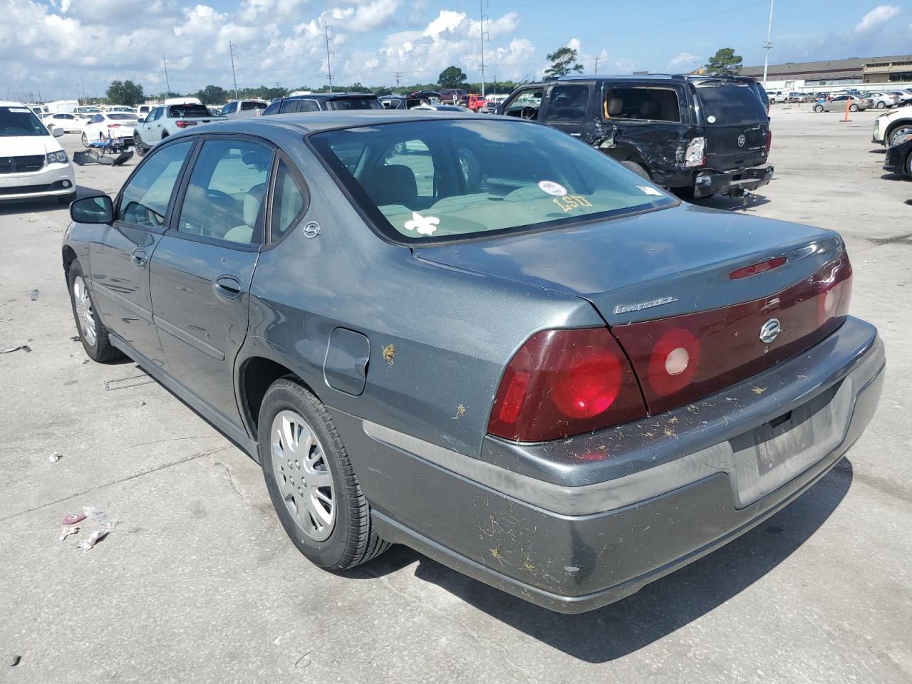 2004 Chevrolet Impala charcoal sedan gas 2G1WF52E849171761 photo #3