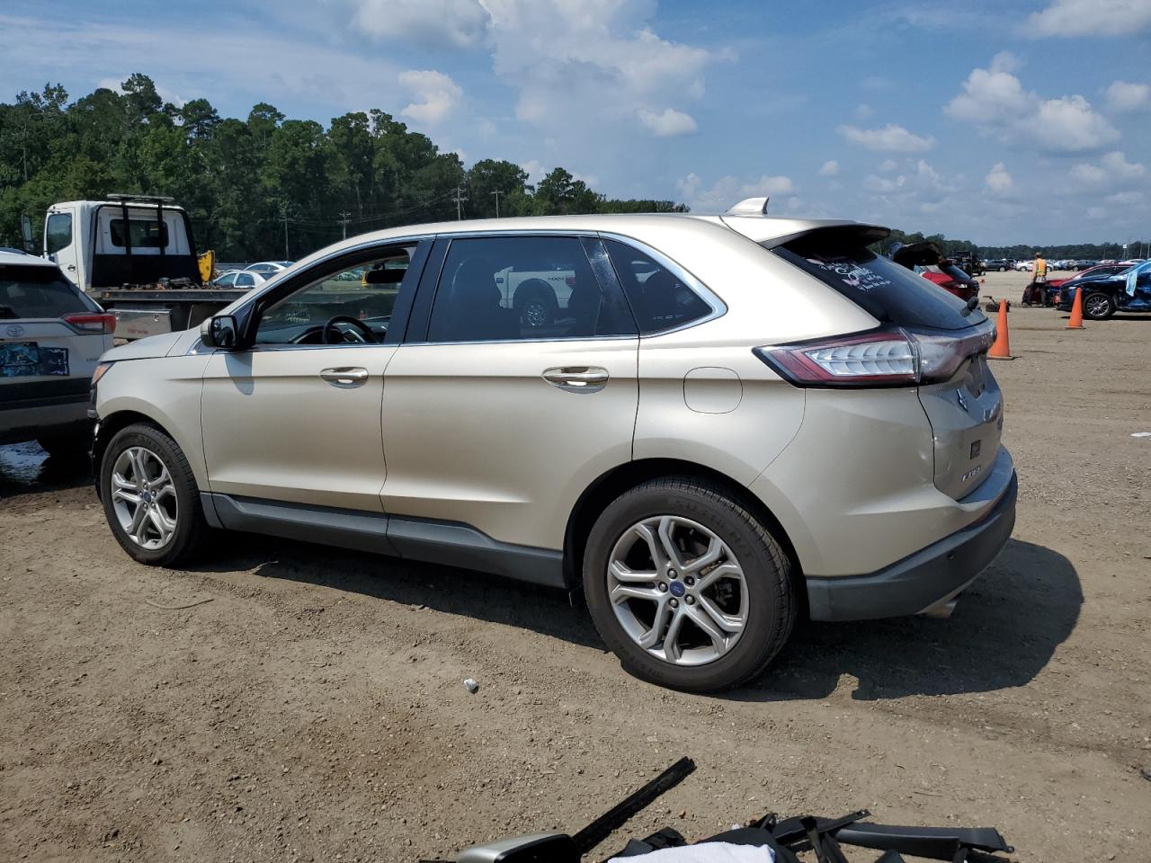 2018 Ford Edge Titanium gold null gas 2FMPK4K90JBB06021 photo #3