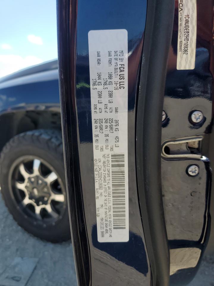 2017 Jeep Compass Latitude VIN: 1C4NJDEB2HD128362 Lot: 69969095