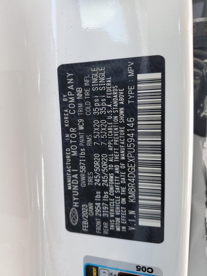 2023 Hyundai Palisade Sel Premium VIN: KM8R4DGEXPU594146 Lot: 70661735
