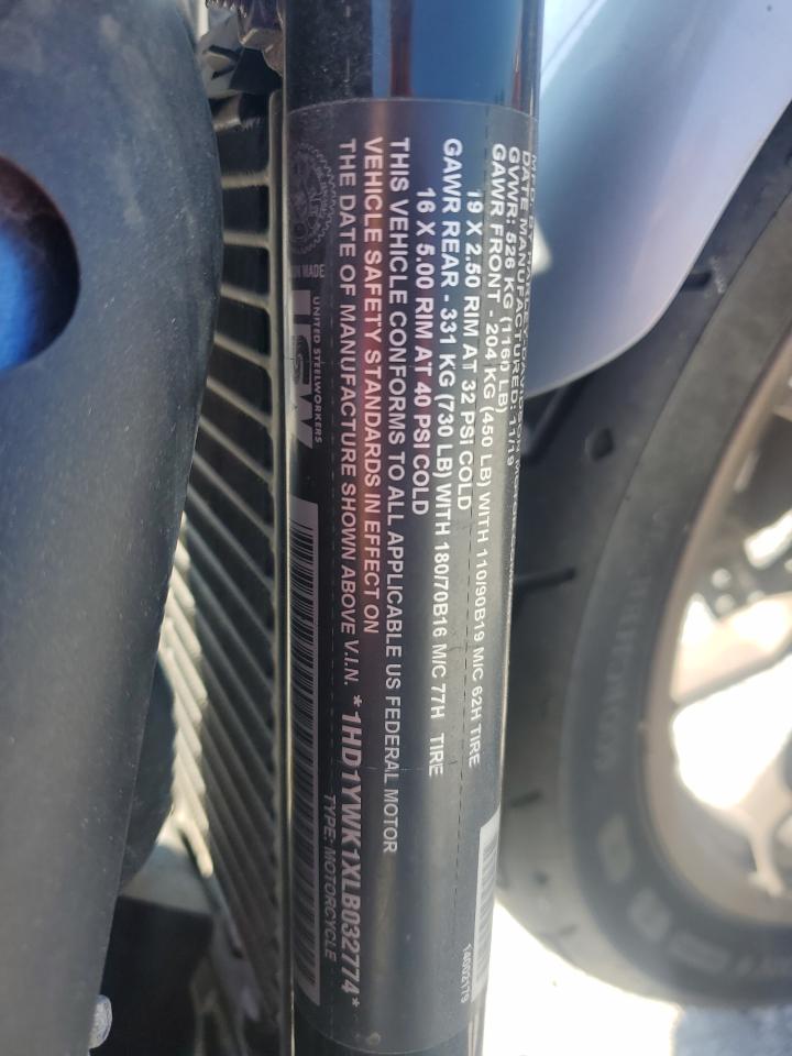 2020 Harley-Davidson Fxlrs VIN: 1HD1YWK1XLB032774 Lot: 68188515