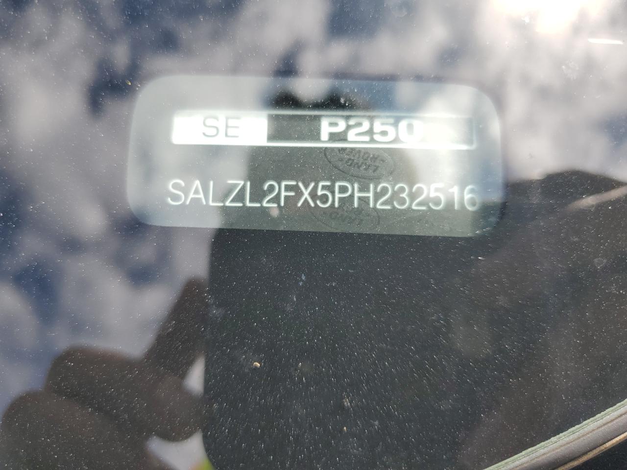 2023 Land Rover Range Rover Evoque R-Dynamic Se VIN: SALZL2FX5PH232516 Lot: 68890825