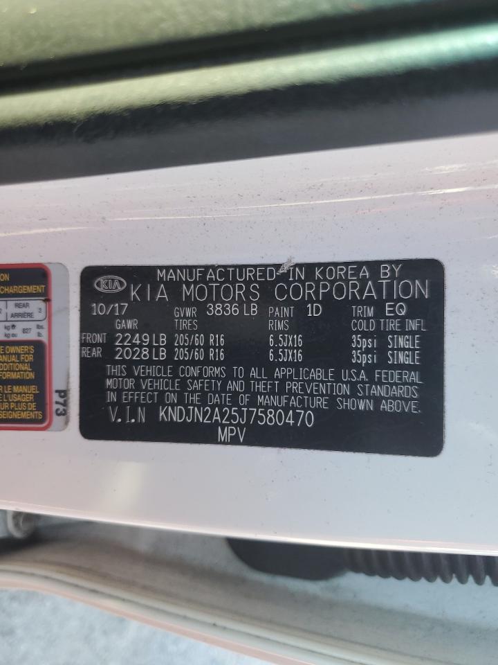 2018 Kia Soul VIN: KNDJN2A25J7580470 Lot: 69393505