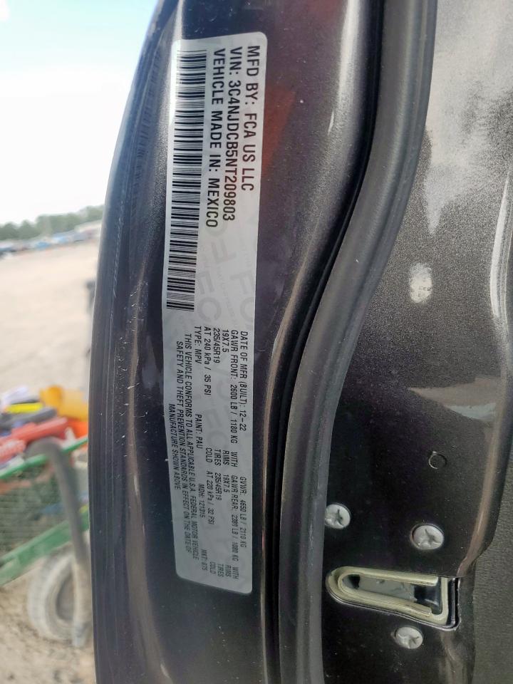 2022 Jeep Compass Limited VIN: 3C4NJDCB5NT209803 Lot: 70729855
