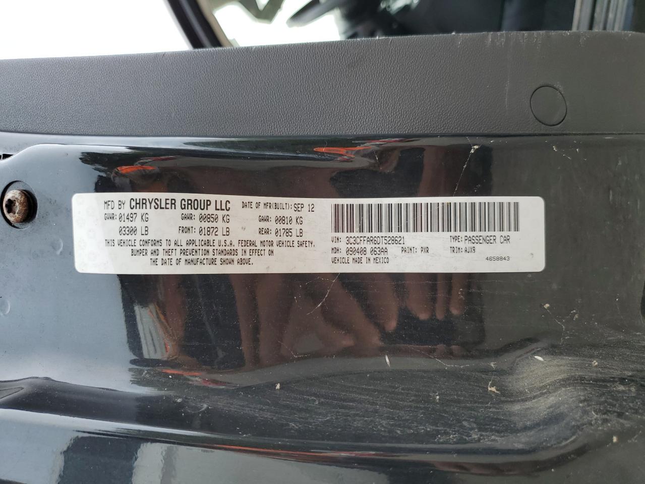 2013 Fiat 500 Pop VIN: 3C3CFFAR6DT528621 Lot: 67441755