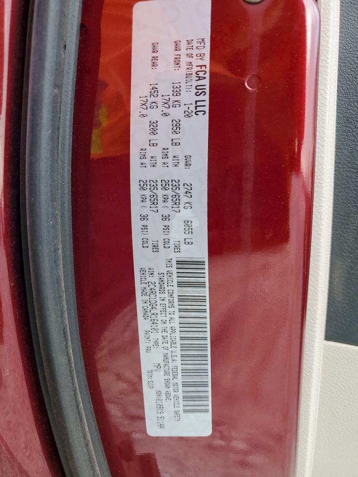 2020 Chrysler Voyager Lxi VIN: 2C4RC1DG4LR164101 Lot: 70817915