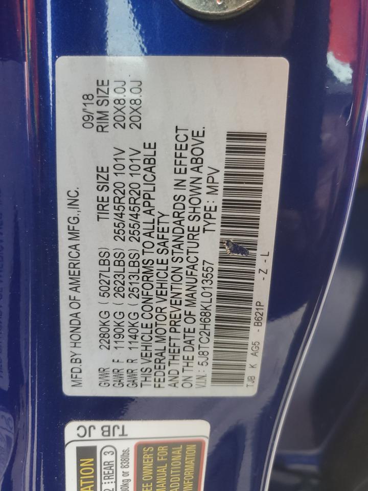 2019 Acura Rdx A-Spec VIN: 5J8TC2H68KL013557 Lot: 92585715