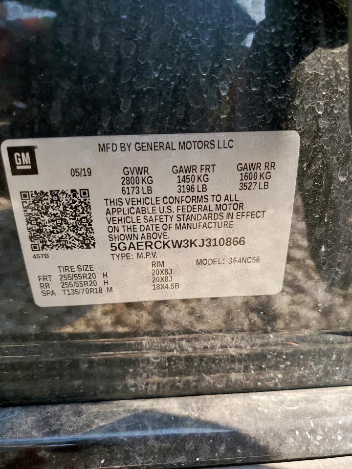 2019 Buick Enclave Premium VIN: 5GAERCKW3KJ310866 Lot: 67962715