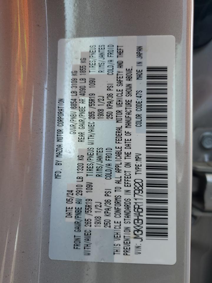 2024 Mazda Cx-90 Preferred VIN: JM3KKBHA6R1179820 Lot: 70574765