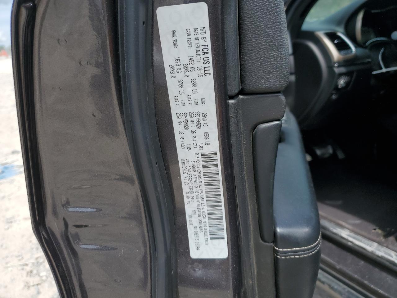 2015 Jeep Grand Cherokee Limited VIN: 1C4RJFBG2FC183409 Lot: 70768395