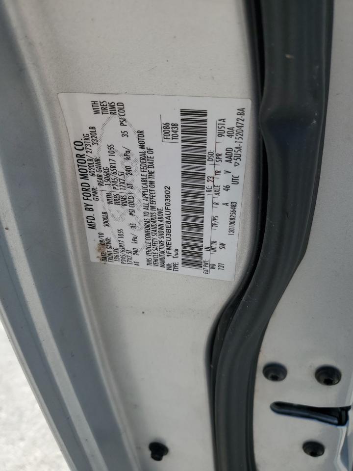 2010 Ford Explorer Sport Trac Xlt VIN: 1FMEU3BE8AUF03902 Lot: 70743415