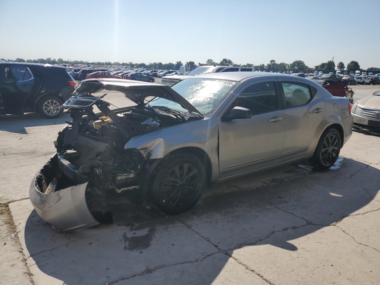 2014 Dodge Avenger Se silver sedan gas 1C3CDZAB3EN168672 photo #1