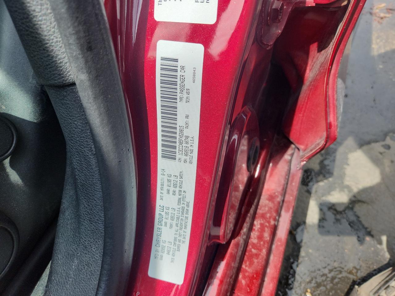 2015 Chrysler 200 Limited VIN: 1C3CCCAB5FN520815 Lot: 68114895