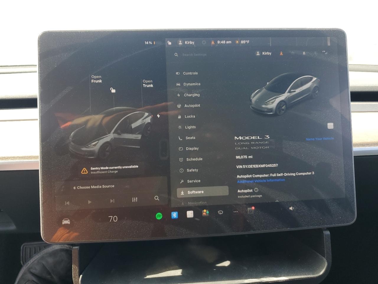 2021 Tesla Model 3 VIN: 5YJ3E1EBXMF045257 Lot: 70934025