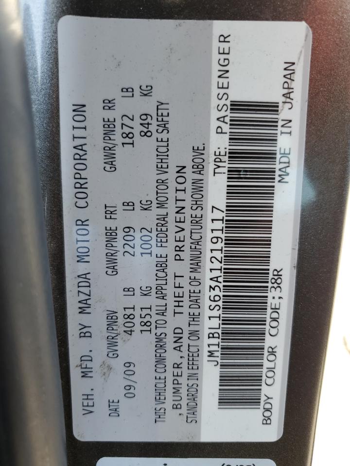 2010 Mazda 3 S VIN: JM1BL1S63A1219117 Lot: 69854575