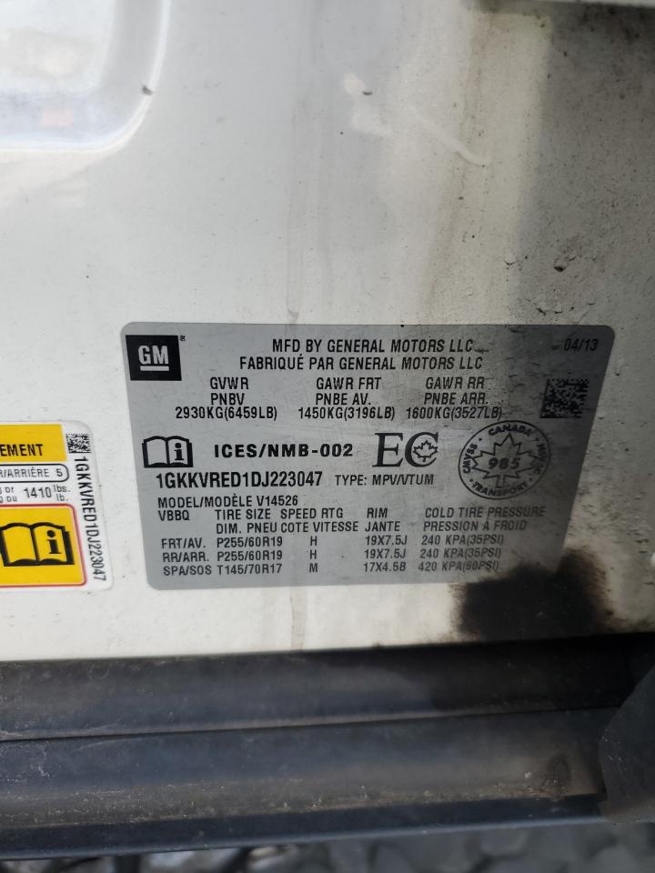 2013 GMC Acadia Slt-1 VIN: 1GKKVRED1DJ223047 Lot: 68266875