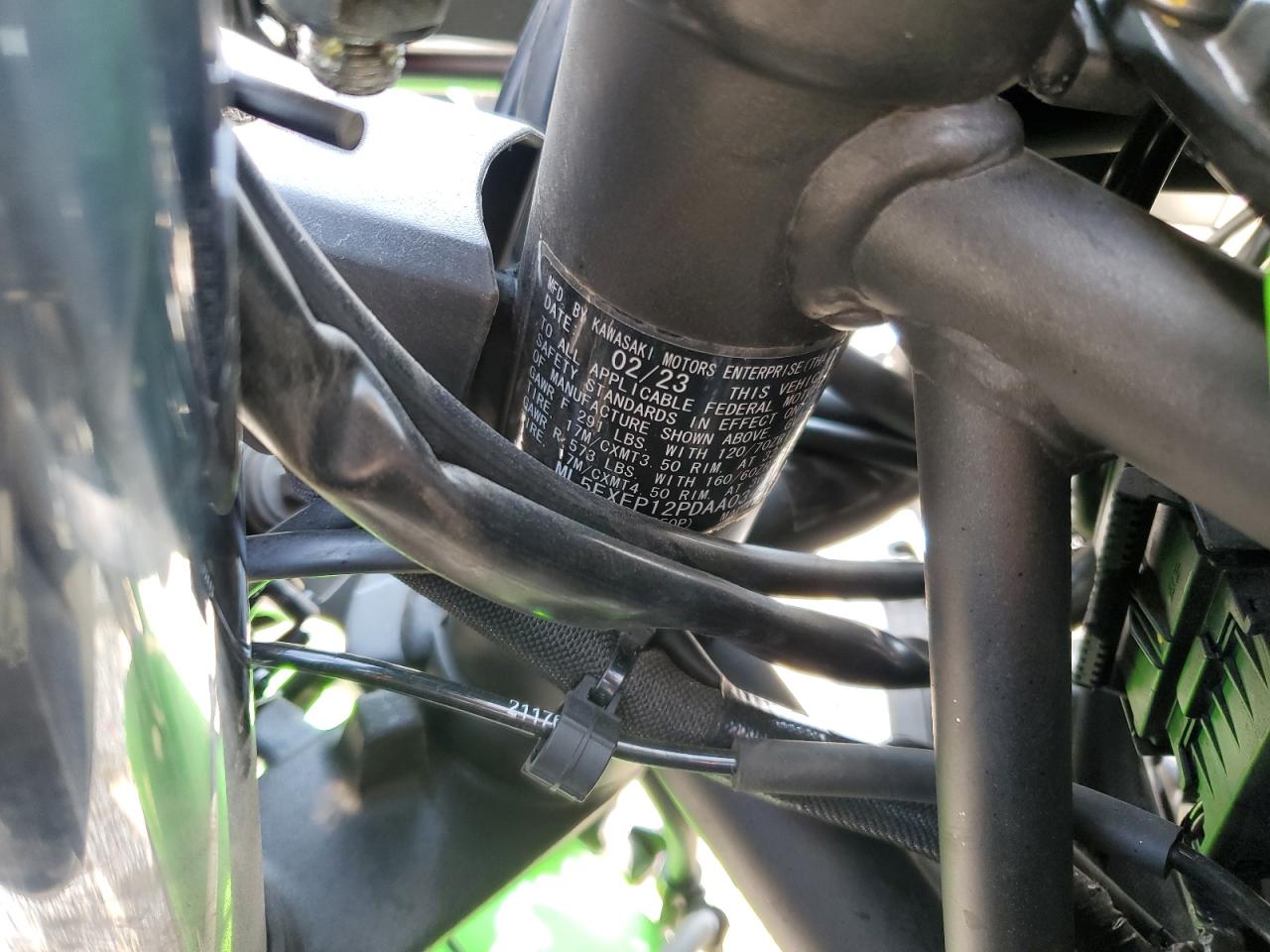 2023 Kawasaki Ex650 P VIN: ML5EXEP12PDAA0347 Lot: 67245575