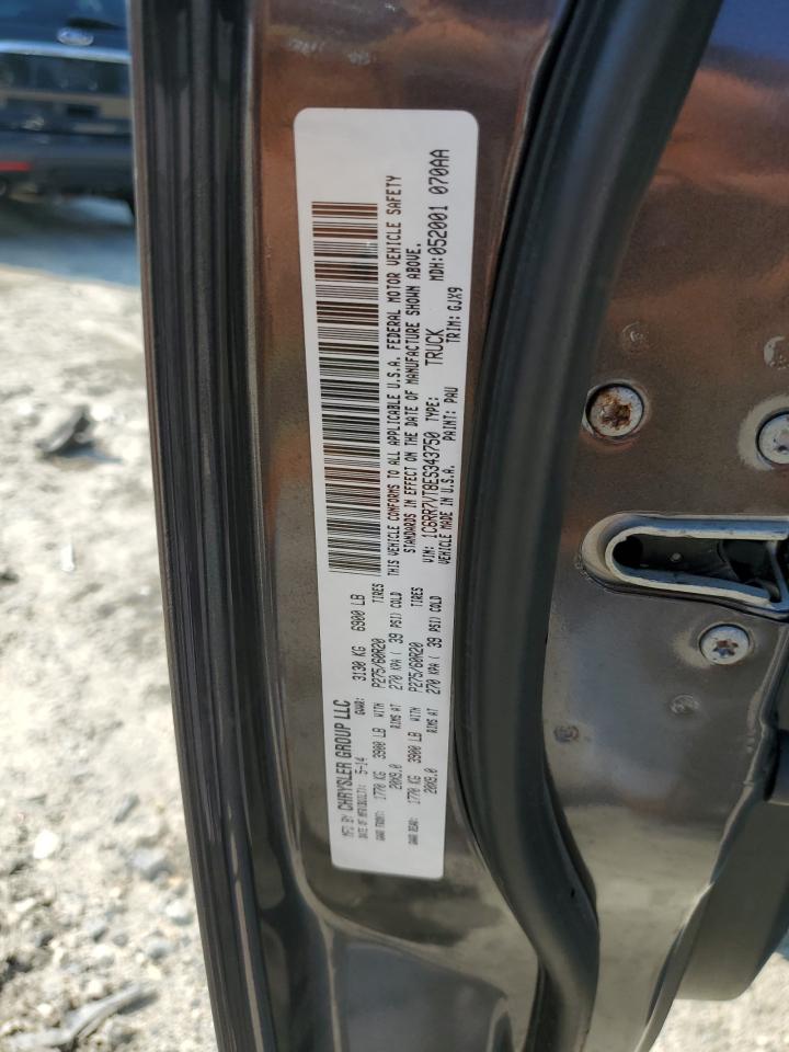 2014 Ram 1500 Laramie VIN: 1C6RR7VT8ES343750 Lot: 67355875