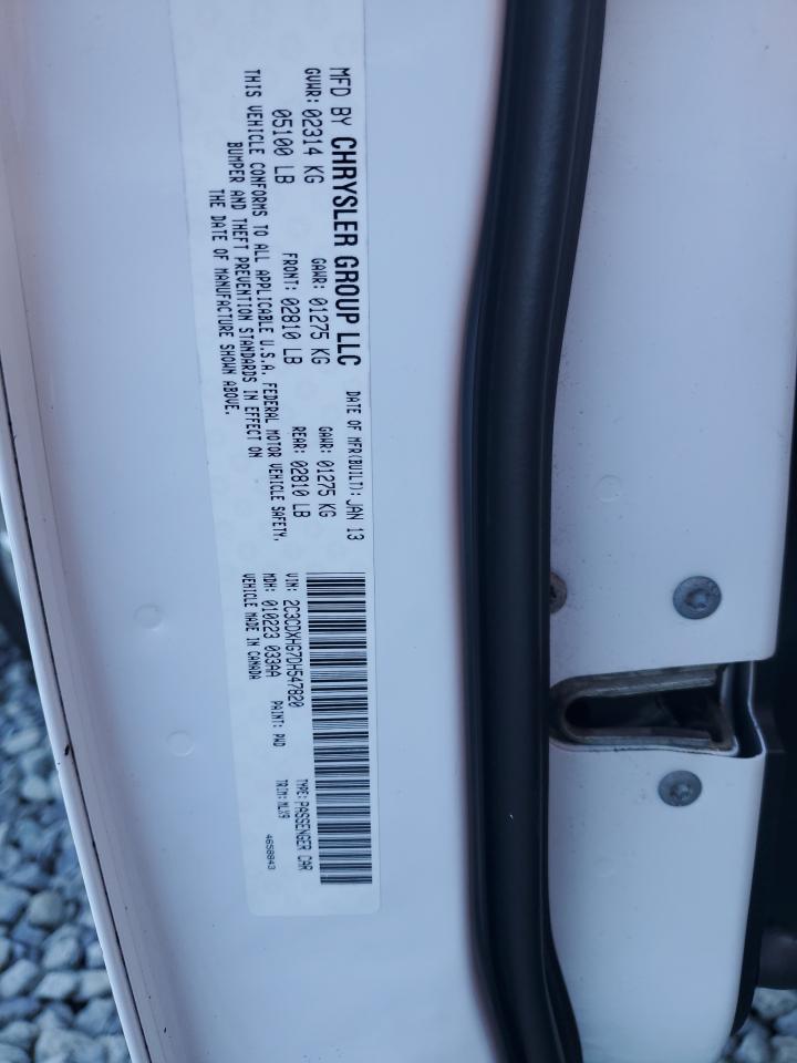 2013 Dodge Charger Sxt VIN: 2C3CDXHG7DH547820 Lot: 67354775