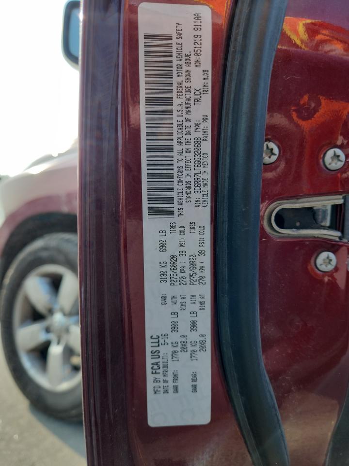 2016 Ram 1500 Slt VIN: 3C6RR7LT6GG320688 Lot: 67931845