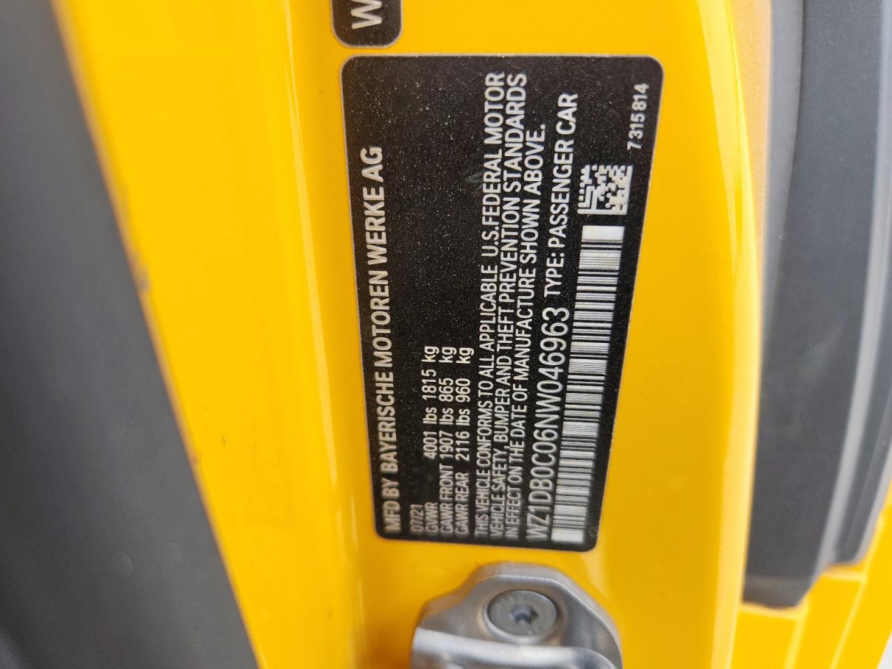 2022 Toyota Supra Base VIN: WZ1DB0C06NW046963 Lot: 68768845