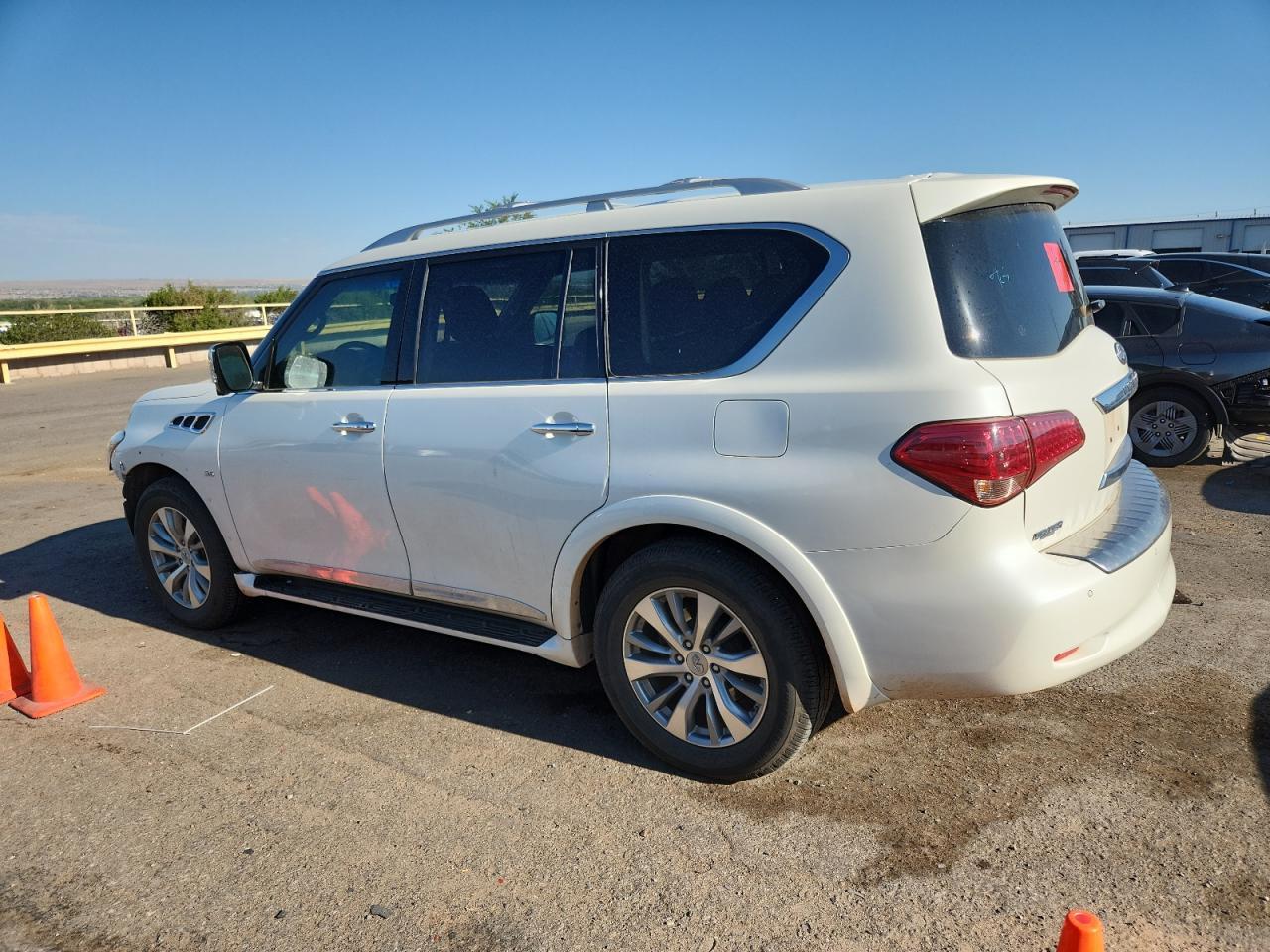 2016 Infiniti Qx80 white suv gas JN8AZ2NC3G9400914 photo #3