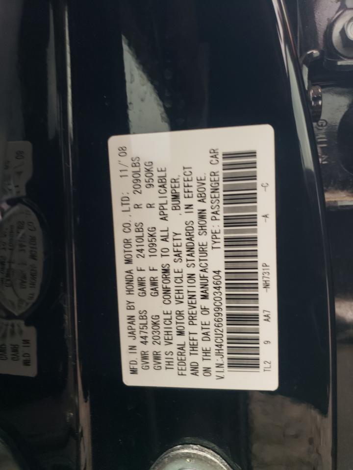 2009 Acura Tsx VIN: JH4CU26699C034604 Lot: 67949035