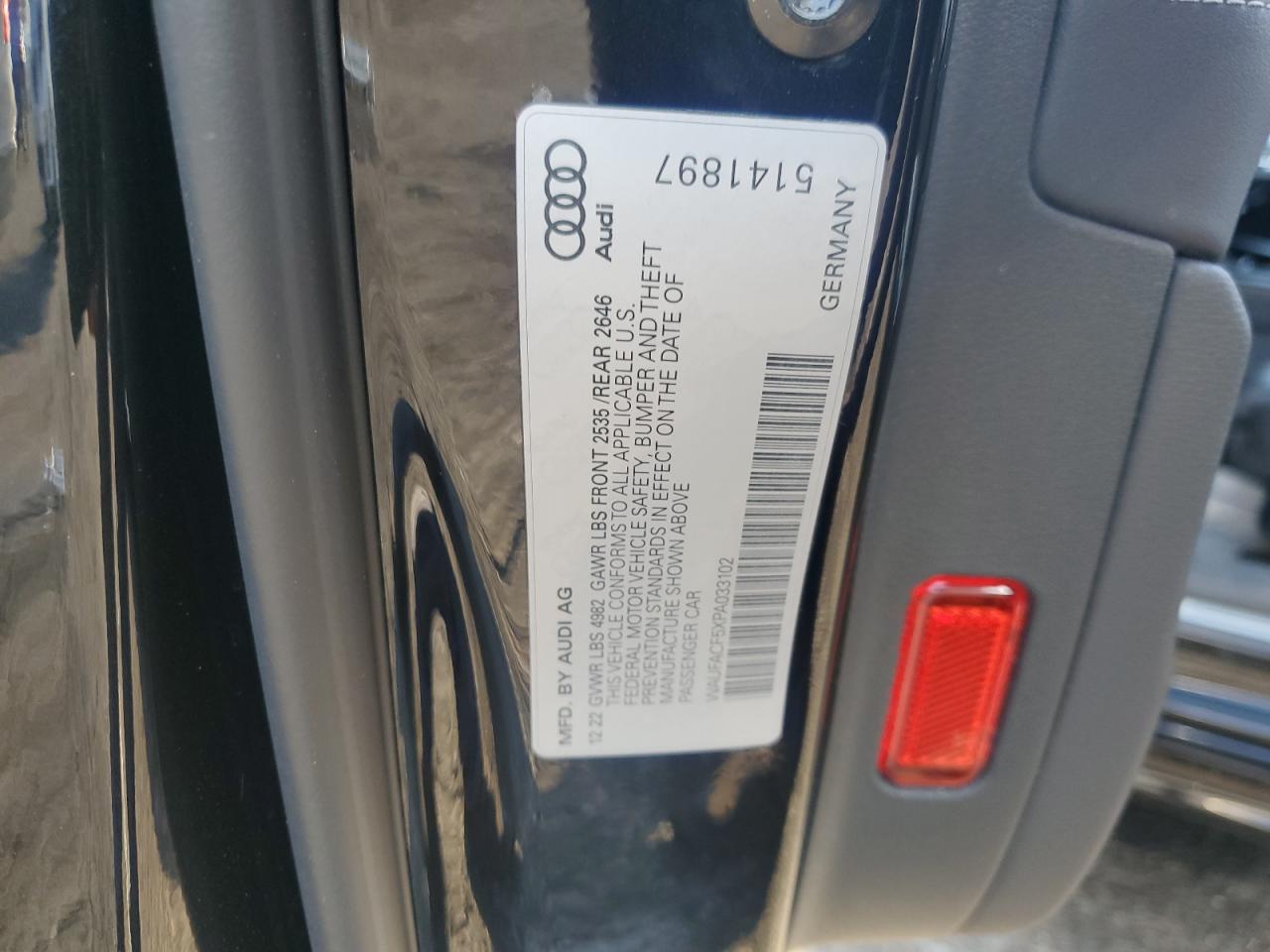 2023 Audi A5 Premium Plus 45 VIN: WAUFACF5XPA033102 Lot: 67452435