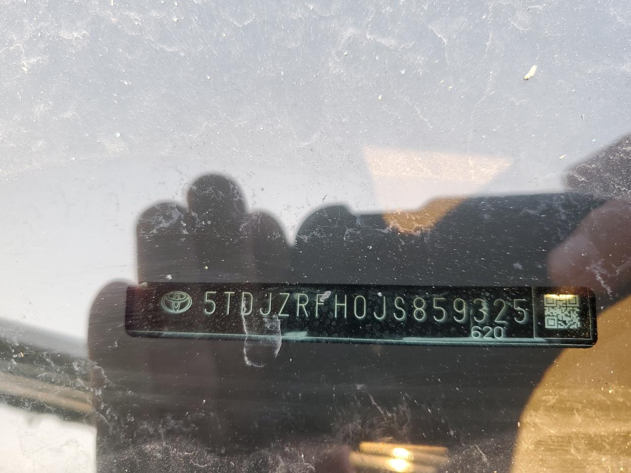 2018 Toyota Highlander Se VIN: 5TDJZRFH0JS859325 Lot: 68971055