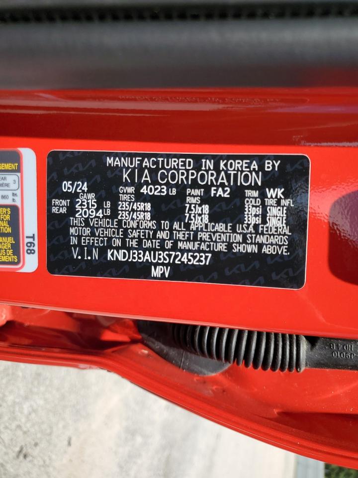 2025 Kia Soul Ex VIN: KNDJ33AU3S7245237 Lot: 69002705