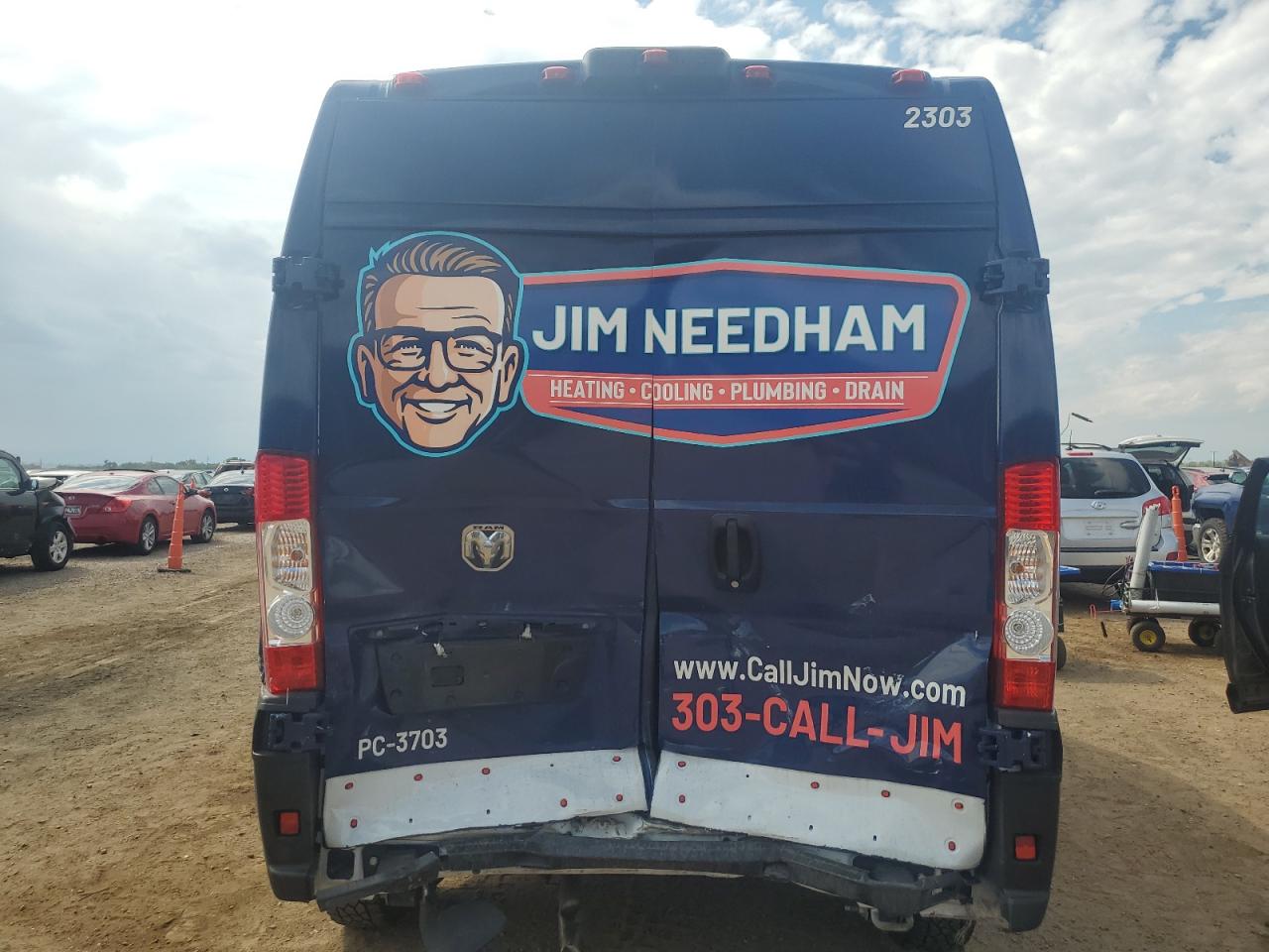 2023 Ram Promaster 2500 2500 High VIN: 3C6LRVDG6PE517481 Lot: 71014375