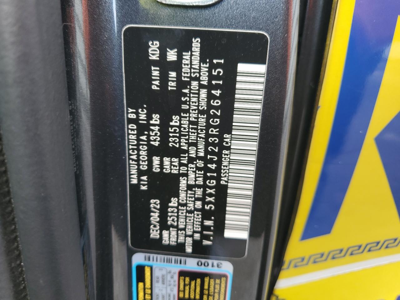 2024 Kia K5 Lxs VIN: 5XXG14J23RG264151 Lot: 68203875