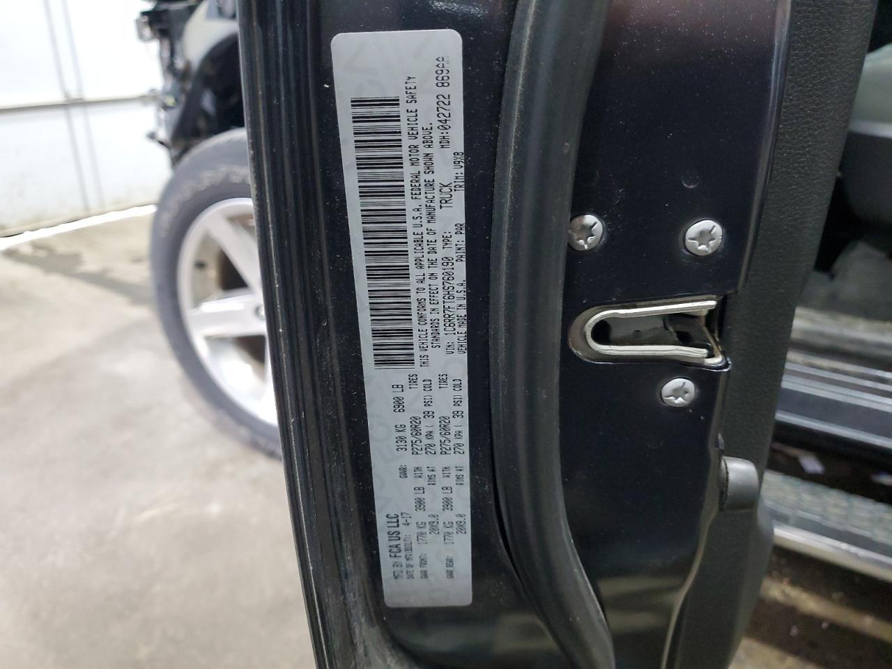 2017 Ram 1500 St VIN: 1C6RR7FT6HS760190 Lot: 69109715