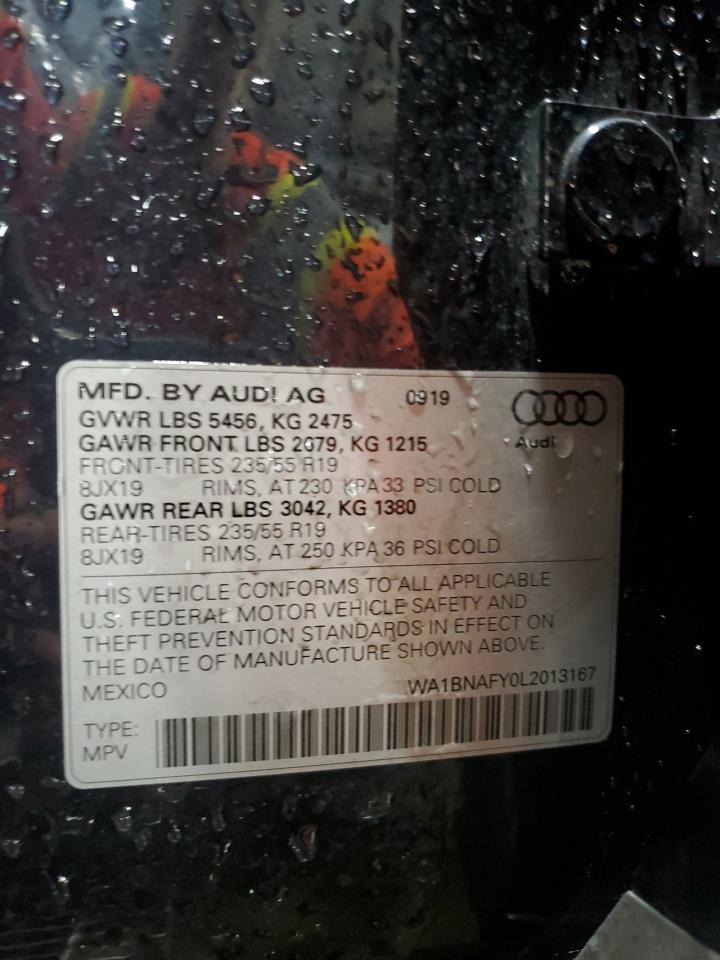 2020 Audi Q5 Premium Plus VIN: WA1BNAFY0L2013167 Lot: 68113165