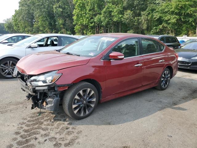  NISSAN SENTRA 2018 Czerwony