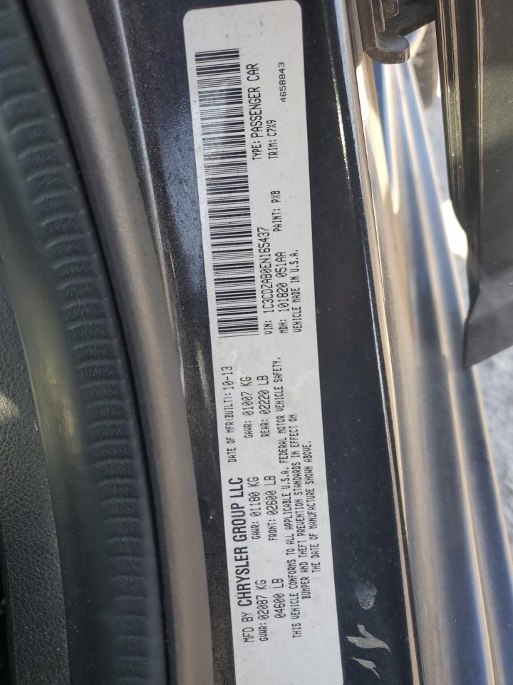 2014 Dodge Avenger Se VIN: 1C3CDZAB0EN165437 Lot: 70040745