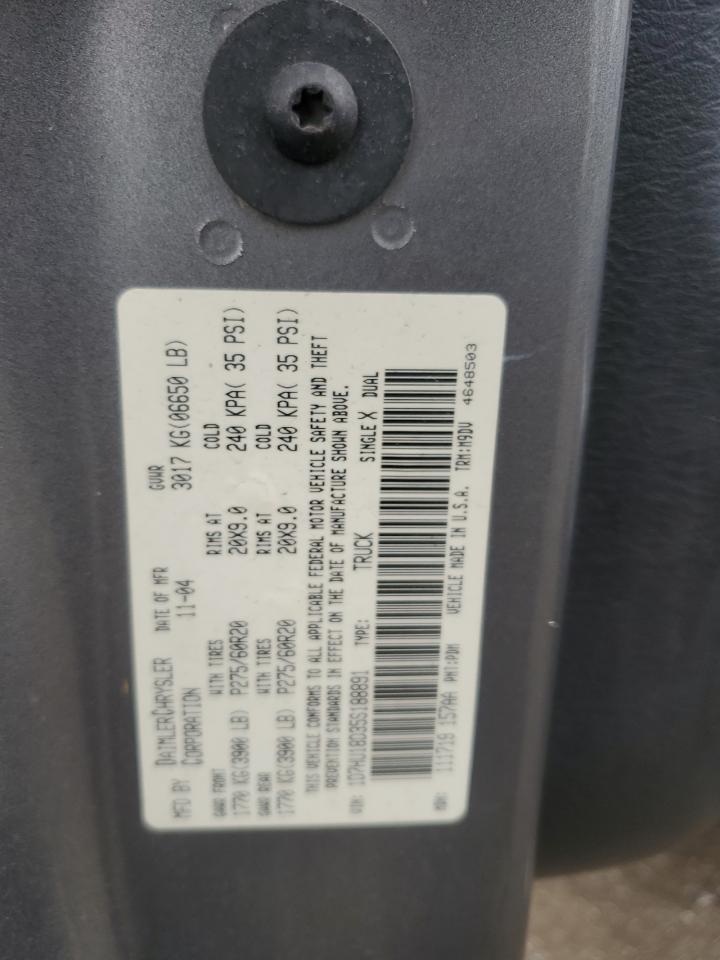 2005 Dodge Ram 1500 St VIN: 1D7HU18D35S188891 Lot: 69399425