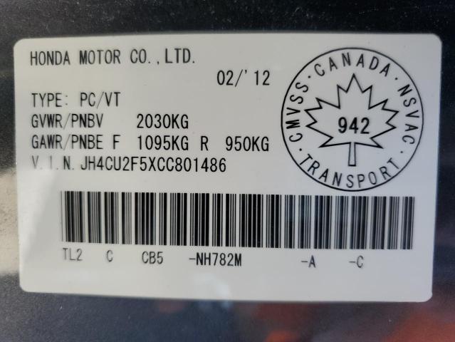 2012 ACURA TSX   
