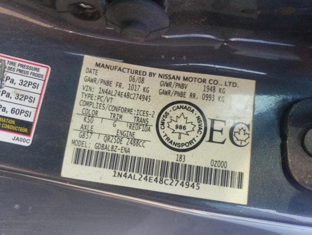 2008 NISSAN ALTIMA 2.5S  