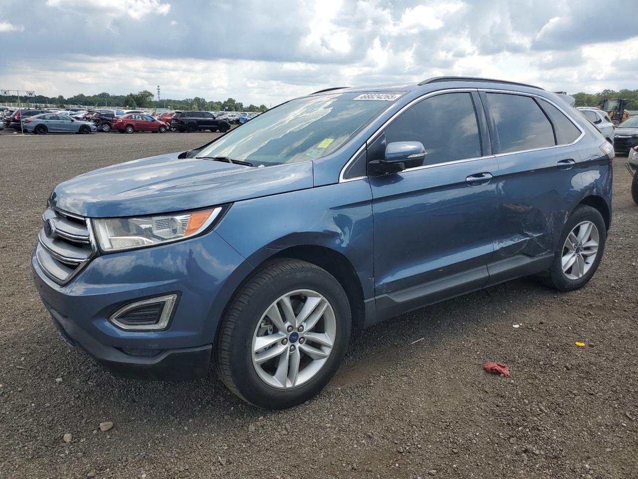 2018 Ford Edge Sel blue null gas 2FMPK4J93JBC21813 photo #1