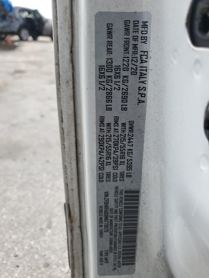 2021 Ram Promaster City VIN: ZFBHRFABXM6T70079 Lot: 69555665