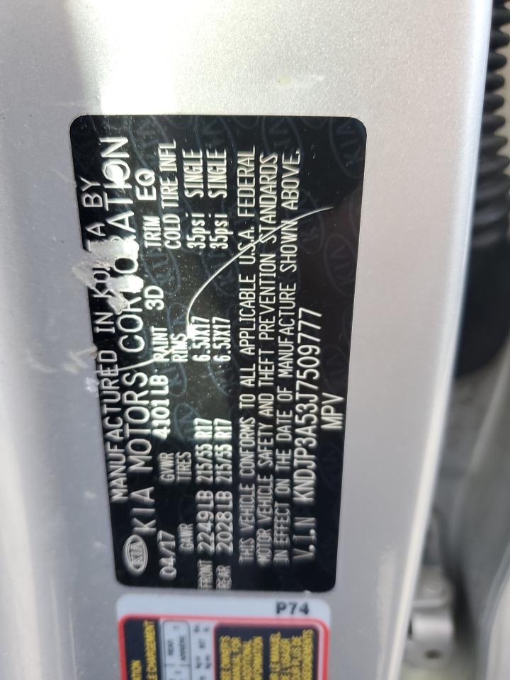 2018 Kia Soul + VIN: KNDJP3A53J7509777 Lot: 69952545