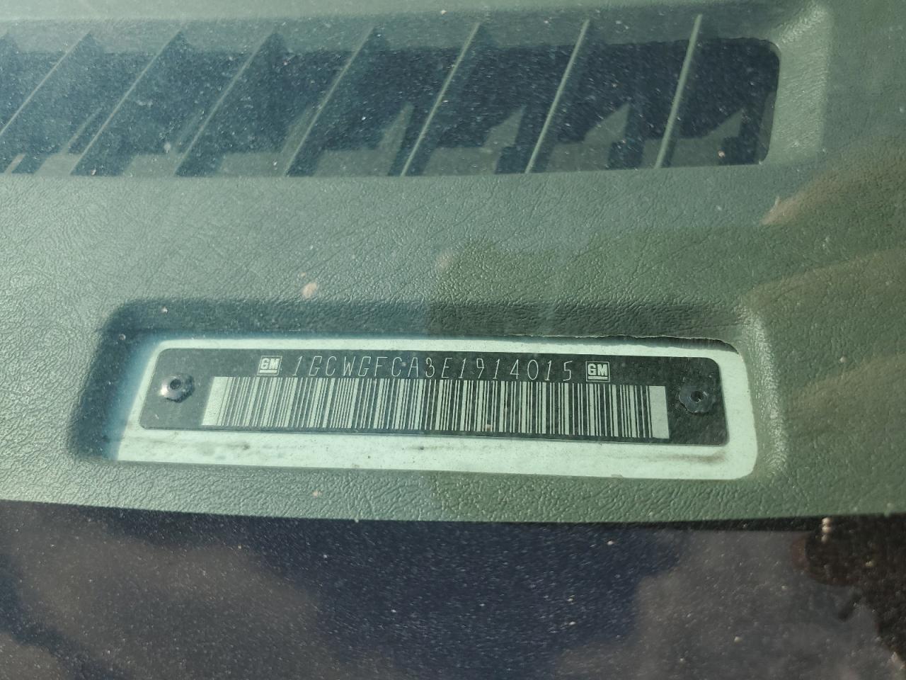 2014 Chevrolet Express G2500 VIN: 1GCWGFCA3E1191401 Lot: 66287015